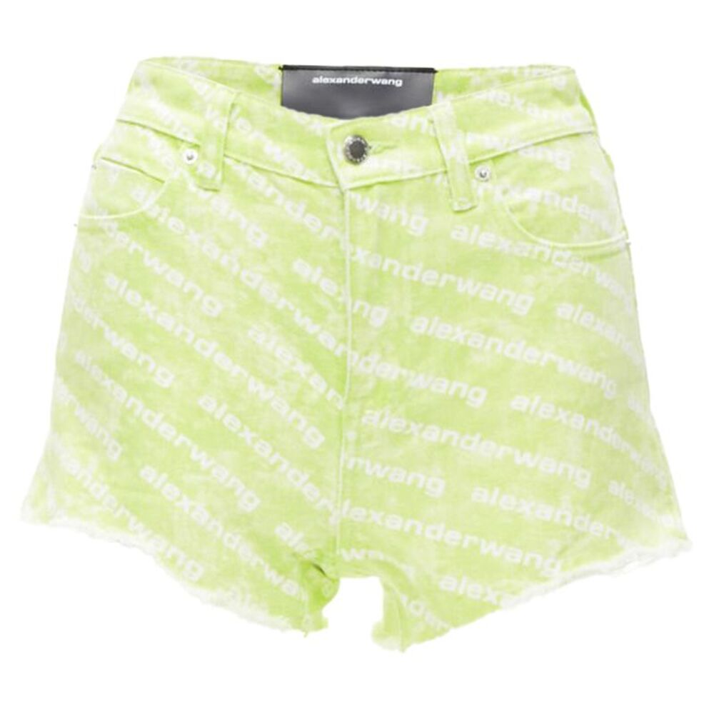 Alexander Wang Bite High Rise Denim Shorts
